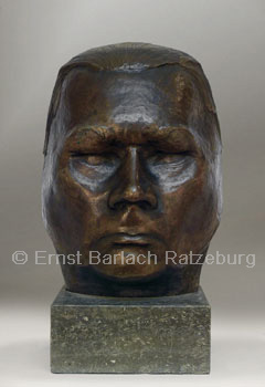Barlach Foto - Maske Paul Wegener II - Bronze - H 39.5cm