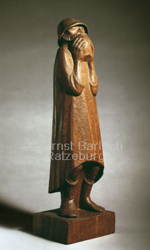 Barlach Foto - Der Durstige - Holz - H 61.1cm