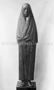 Barlach Foto - Das schlimme Jahr 1937 - Holz - H 142cm